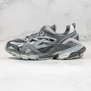 Balenciaga Track Trainer حذاء رياضي سميك رمادي جليدي أزرق