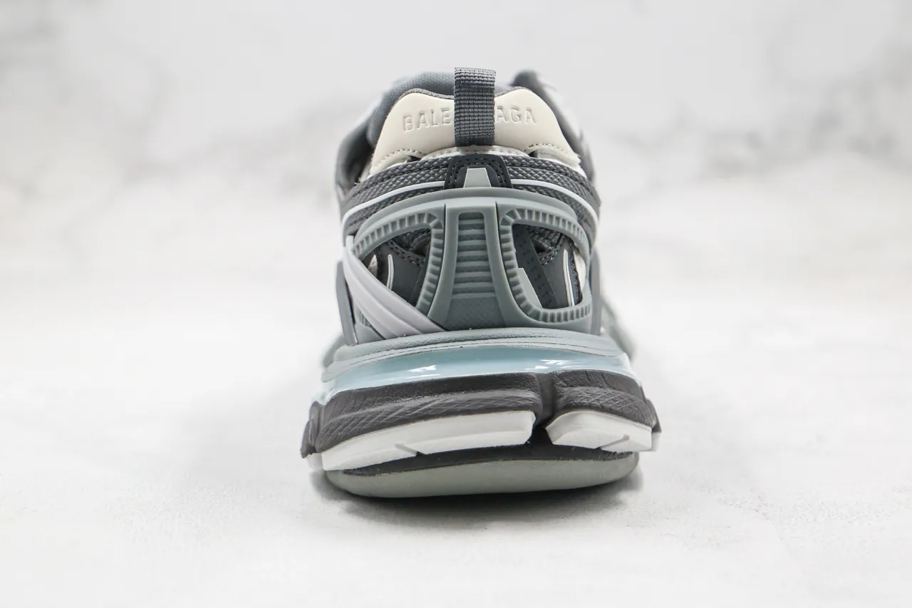 Balenciaga Track Trainer cinza azul gelo tênis chunky 3