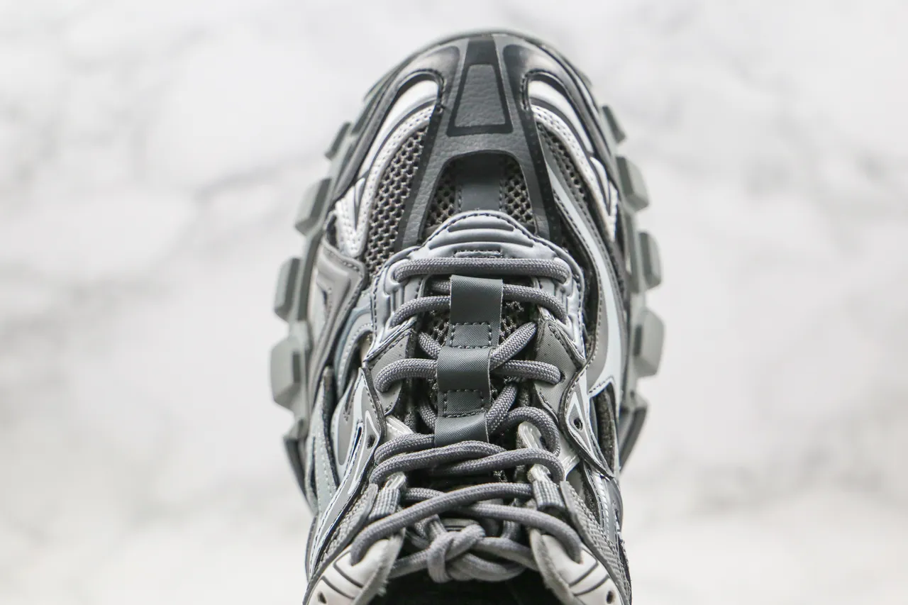 Balenciaga Track Trainer cinza azul gelo tênis chunky 6