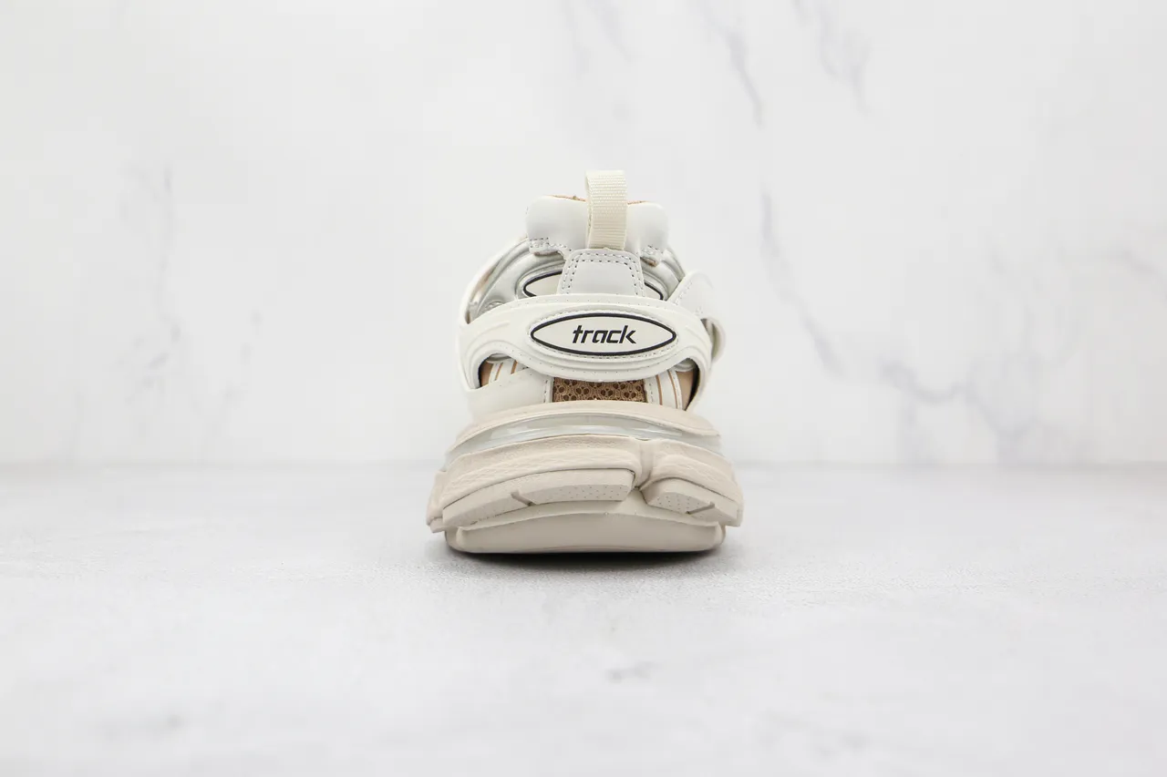 Balenciaga Track Trainer Off-White Beige tênis de sola grossa 2
