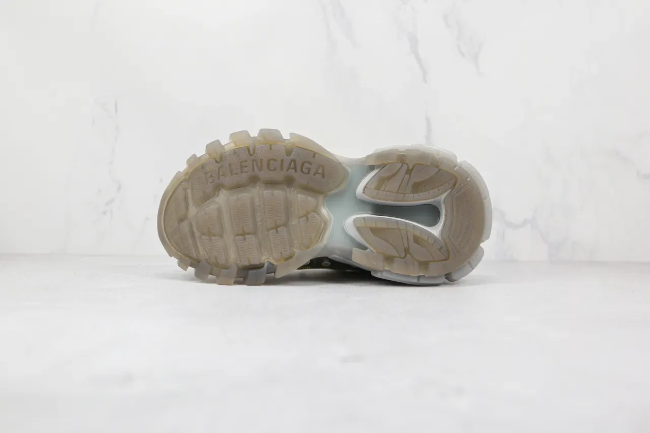 Balenciaga Track Trainer sneakers chunky blanches grises transparentes 3