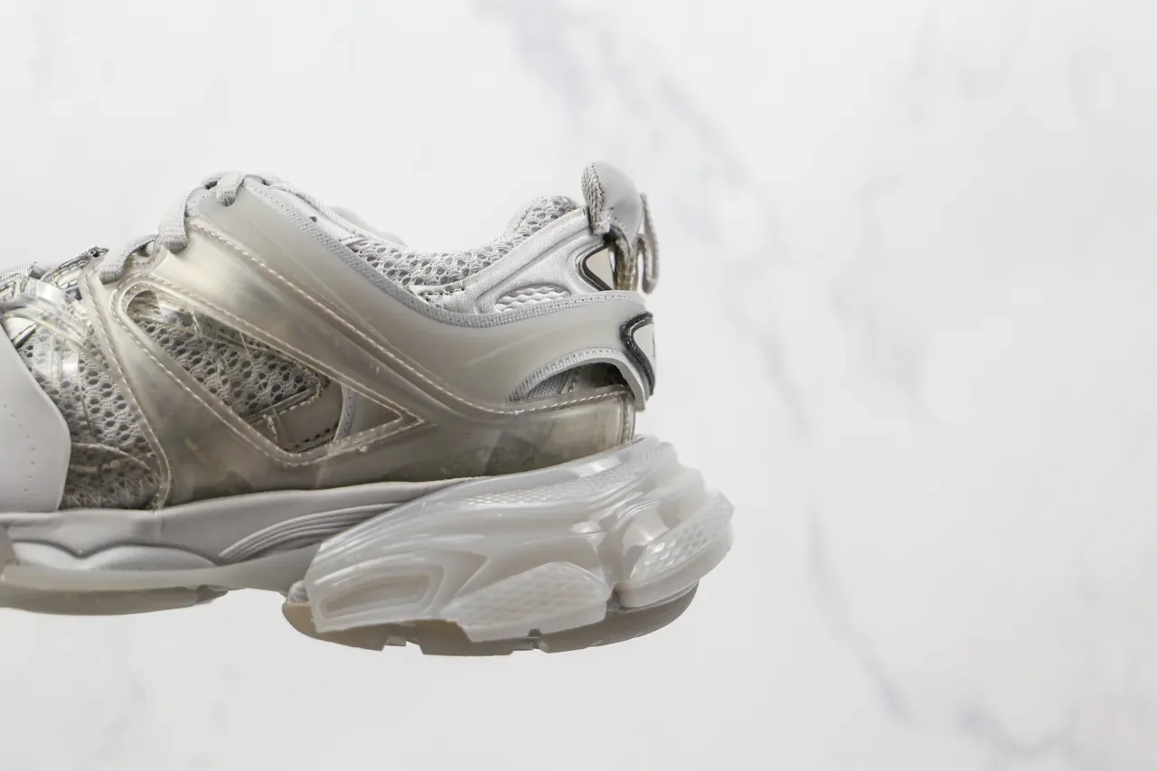 Balenciaga Track Trainer sneakers chunky blanches grises transparentes 4