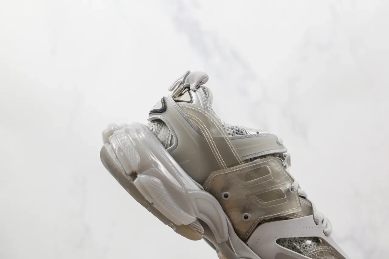 Balenciaga Track Trainer sneakers chunky blanches grises transparentes 6