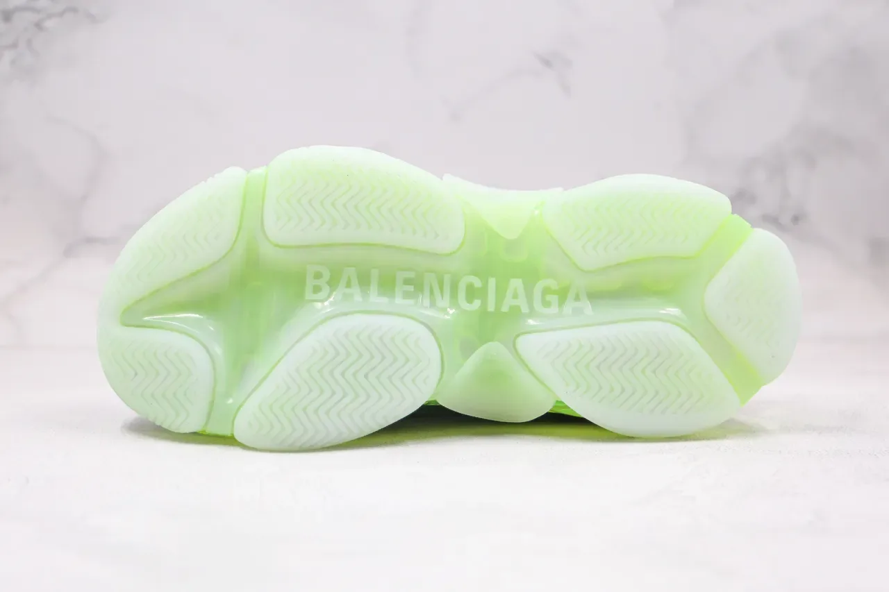 Balenciaga Triple S Verde Neón Chunky Sneakers 2