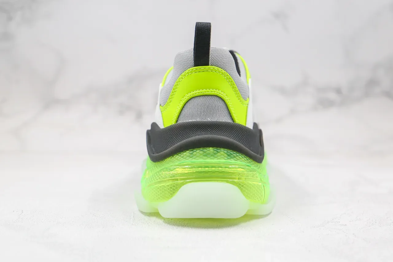 Balenciaga Triple S Verde Neón Chunky Sneakers 3