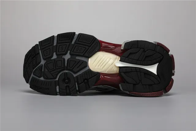 Balenciaga Blancs Bordeaux Silhouette Construction Maille Et Recouvrement Synthétique Chunky 6