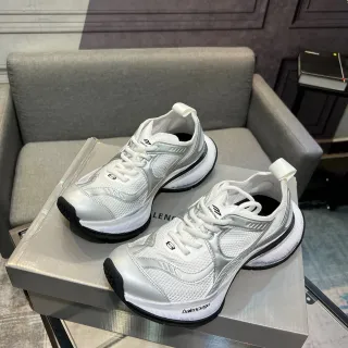 Balenciaga Zapatillas Lifestyle Blancas Plata Malla y Superior Sintético Metálico Escultidas Rebajadas Suela Intermedia