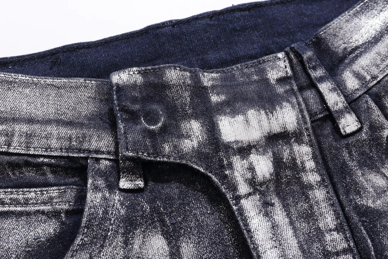 Balmain Distressed Black Moto-Panelled Denim Shorts 11