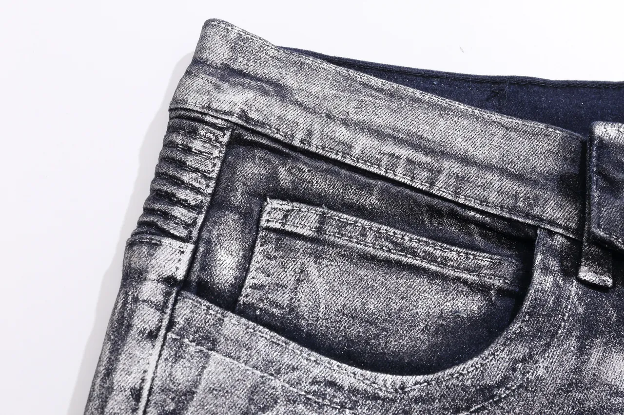 Balmain Distressed Black Moto-Panelled Denim Shorts 12