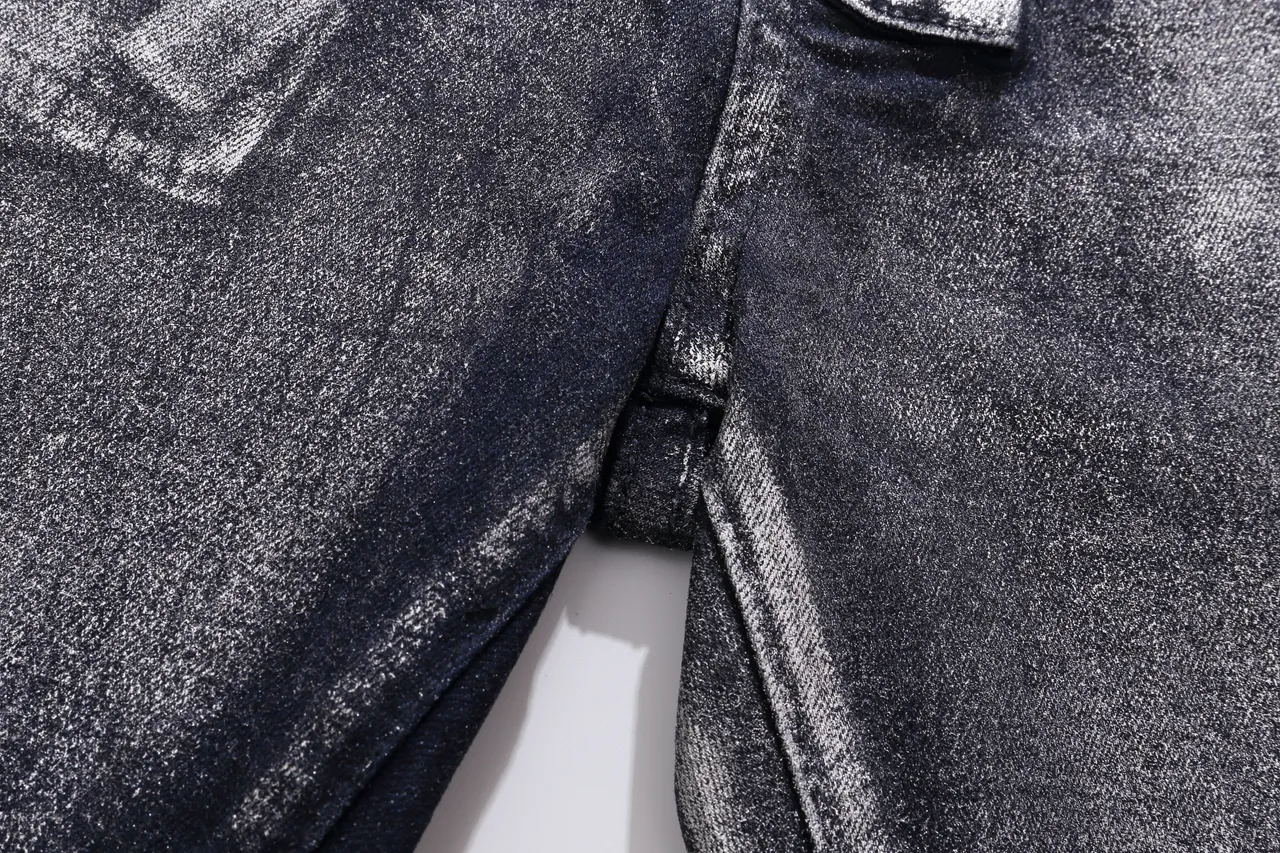 Balmain Distressed Black Moto-Panelled Denim Shorts 14