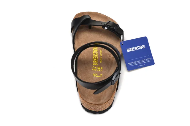 Birkenstock Arizona Sandales casuales en cuir noir 5