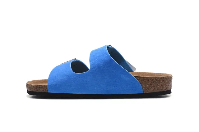 Birkenstock Arizona صندل كاجوال أزرق سويد 4