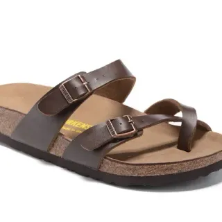 Birkenstock Arizona Brown Leather Two-Strap Casual Sandals