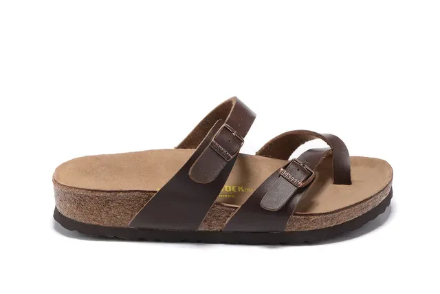 Birkenstock Arizona Brown Leather Two-Strap Casual Sandals 2