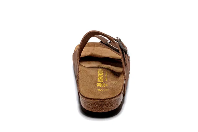 Birkenstock Arizona Sandales Casuales en Daim Brun 3
