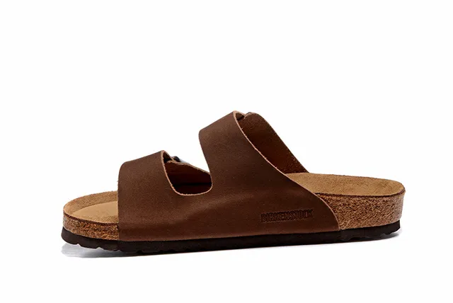 Birkenstock Arizona Sandales Casuales en Daim Brun 4