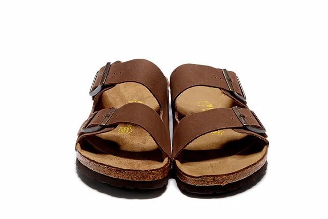 Birkenstock Arizona Sandales Casuales en Daim Brun 5