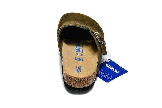 Birkenstock Arizona sabot daim vert olive 3