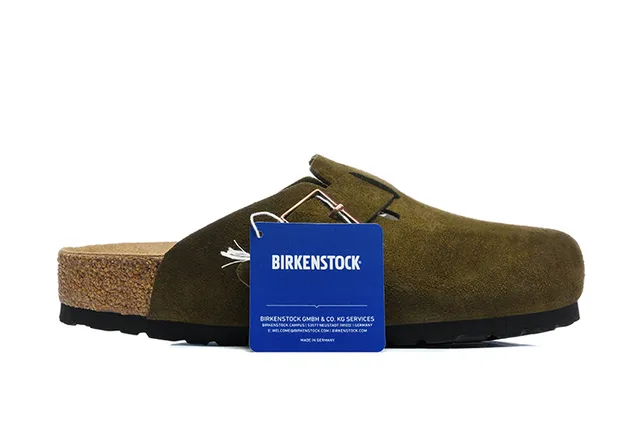 Birkenstock Arizona sabot daim vert olive 6