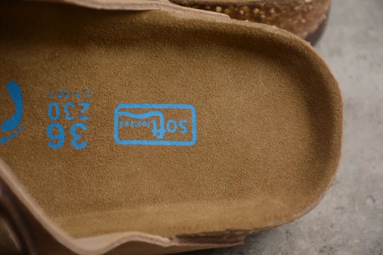 Birkenstock Arizona Tan Suede Two-Strap Casual Sandals 3