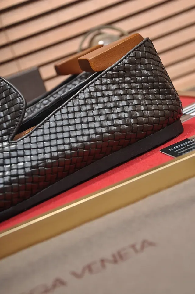 Bottega Veneta Andiamo Marron Beige Cuir Intrecciato Mocassin Slip-On 2