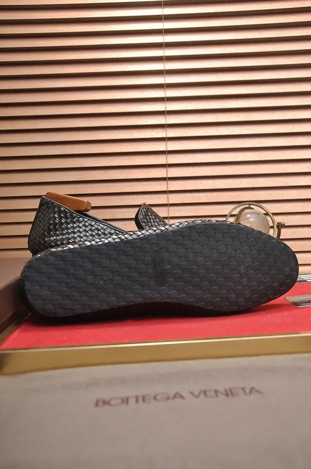Bottega Veneta Andiamo Marron Beige Cuir Intrecciato Mocassin Slip-On 3