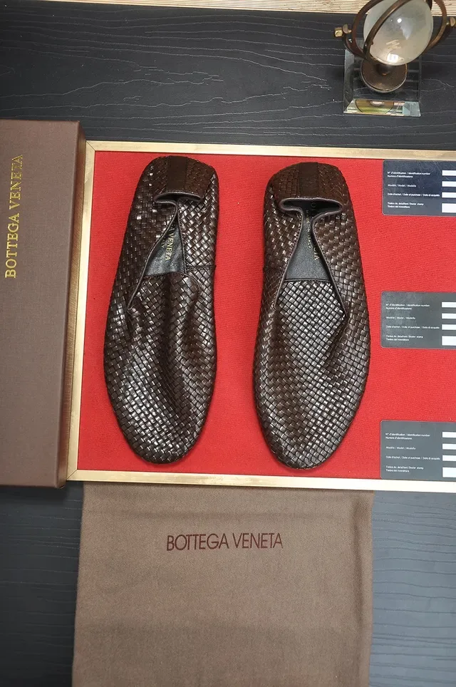 Bottega Veneta Andiamo Marron Beige Cuir Intrecciato Mocassin Slip-On 5
