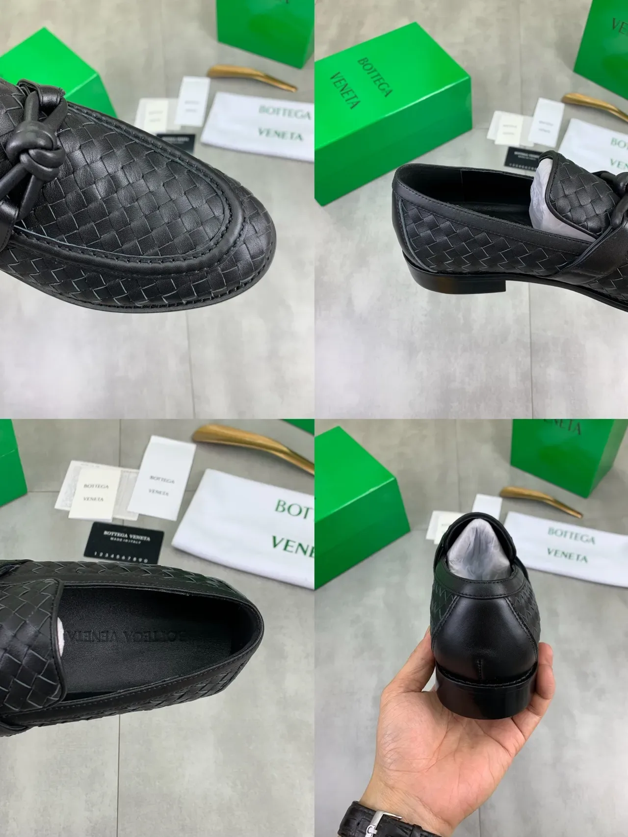 Bottega Veneta Andiamo Intrecciato mocassins à lanière nouée 2