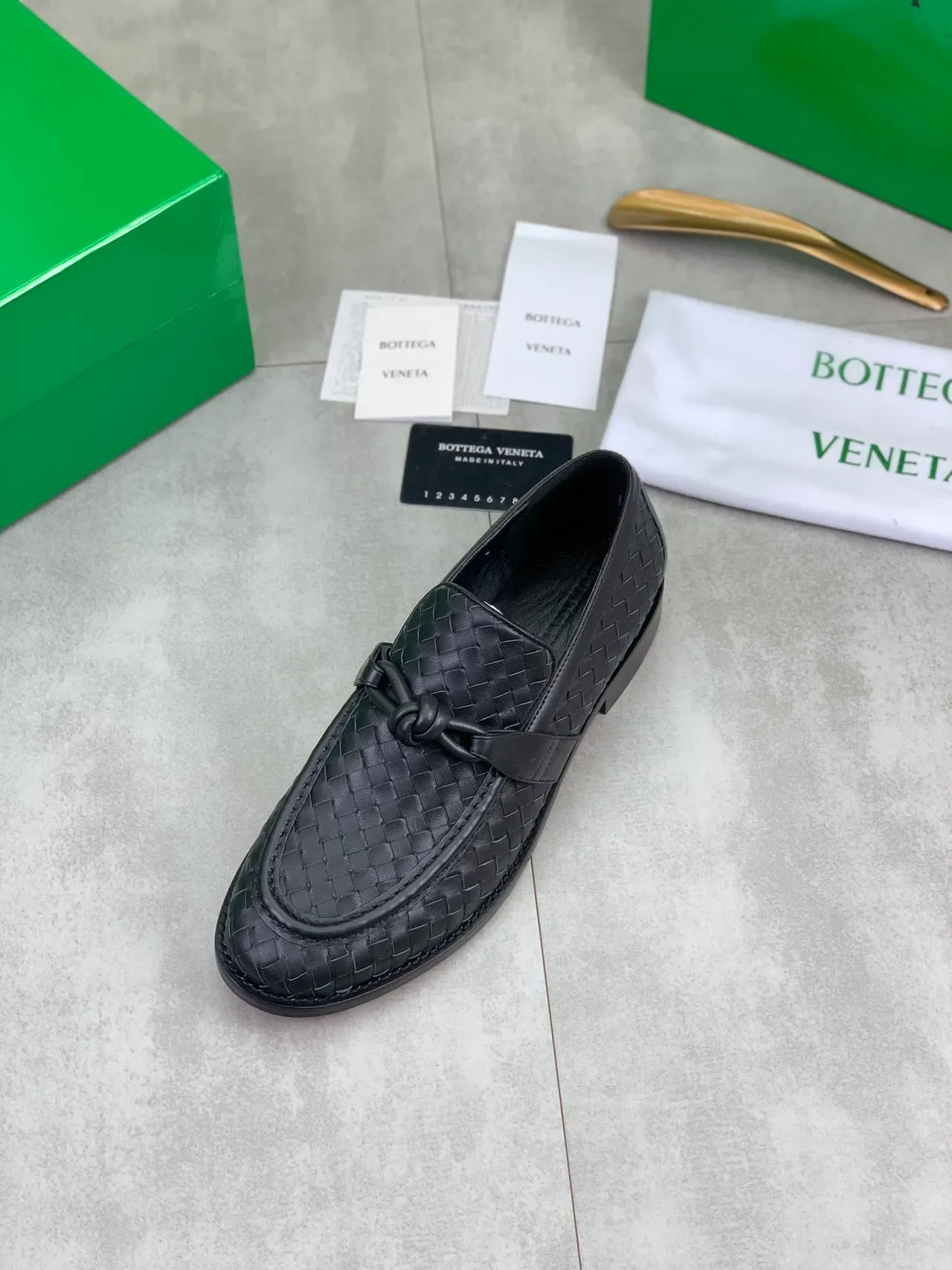 Bottega Veneta Andiamo Intrecciato mocassins à lanière nouée 4