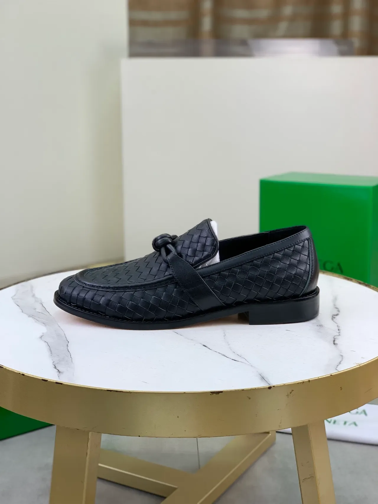 Bottega Veneta Andiamo Intrecciato mocassins à lanière nouée 6