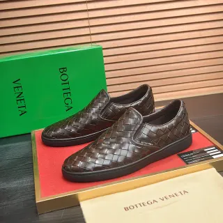 Bottega Veneta Andiamo 编织棕色乐福鞋