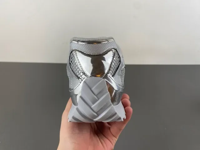 Bottega Veneta Cassette Sneakers Lifestyle Métallique Argenté Maille 4
