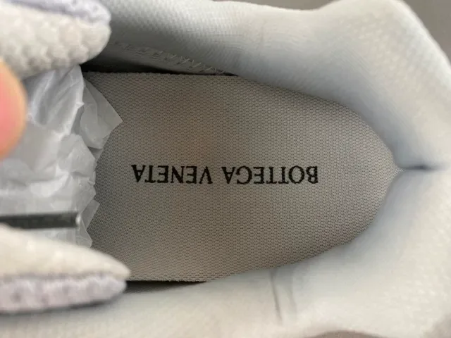 Bottega Veneta Cassette Sneakers Lifestyle Métallique Argenté Maille 6