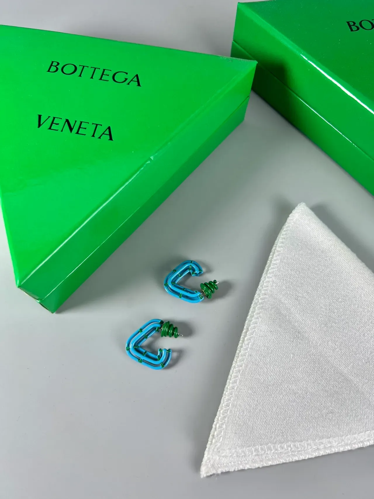 Bottega Veneta Geometric Open-Frame Gold-Tone Earrings 8