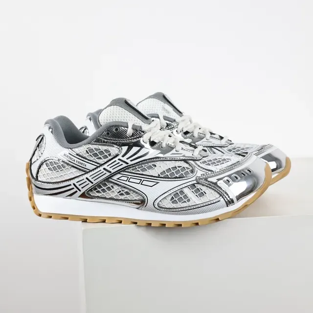 Bottega Veneta Maille et Cage Métallique Lifestyle Sneakers 3