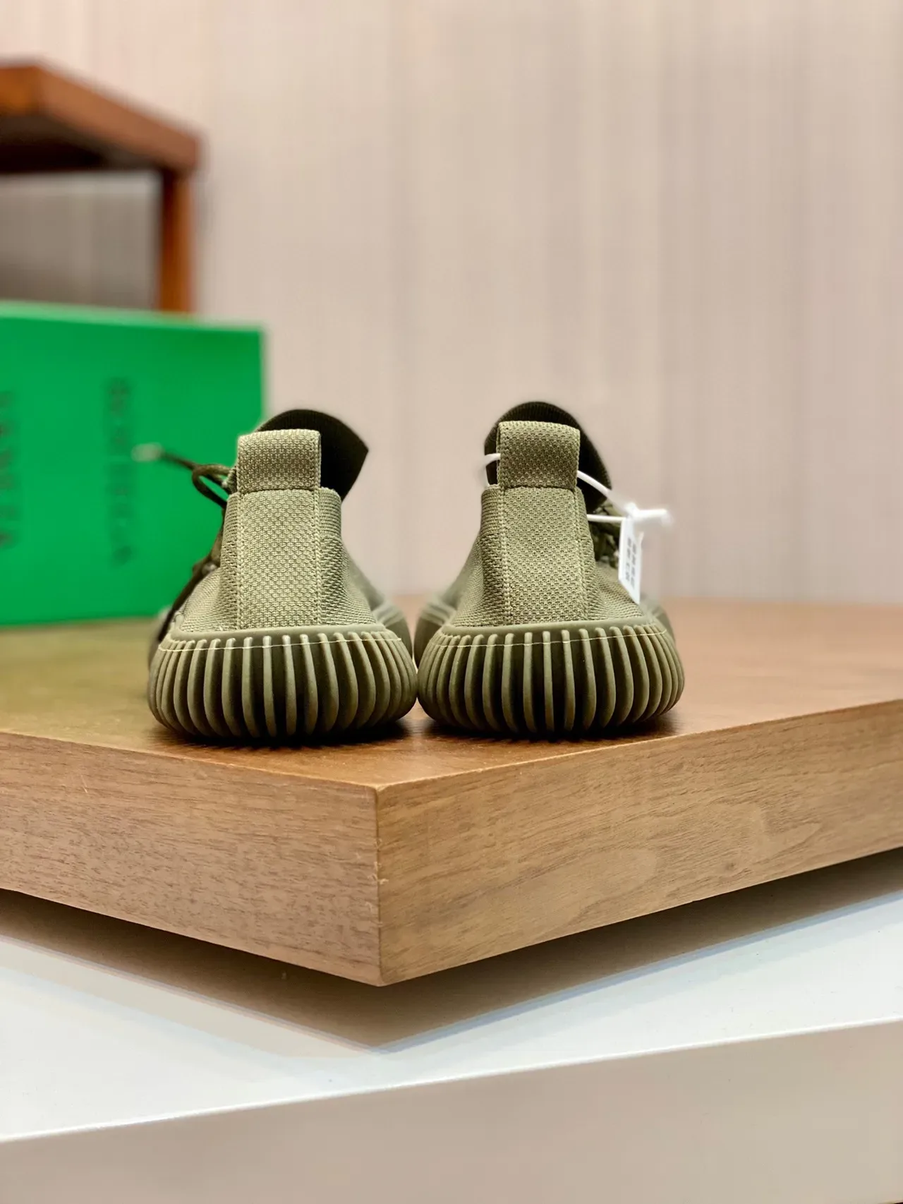 Bottega Veneta Speed Trainer Army Green Lifestyle Sneakers 3