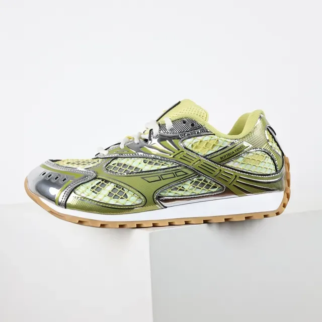Bottega Veneta Track Trainer Sneakers Lifestyle Vert Citron Argent 9