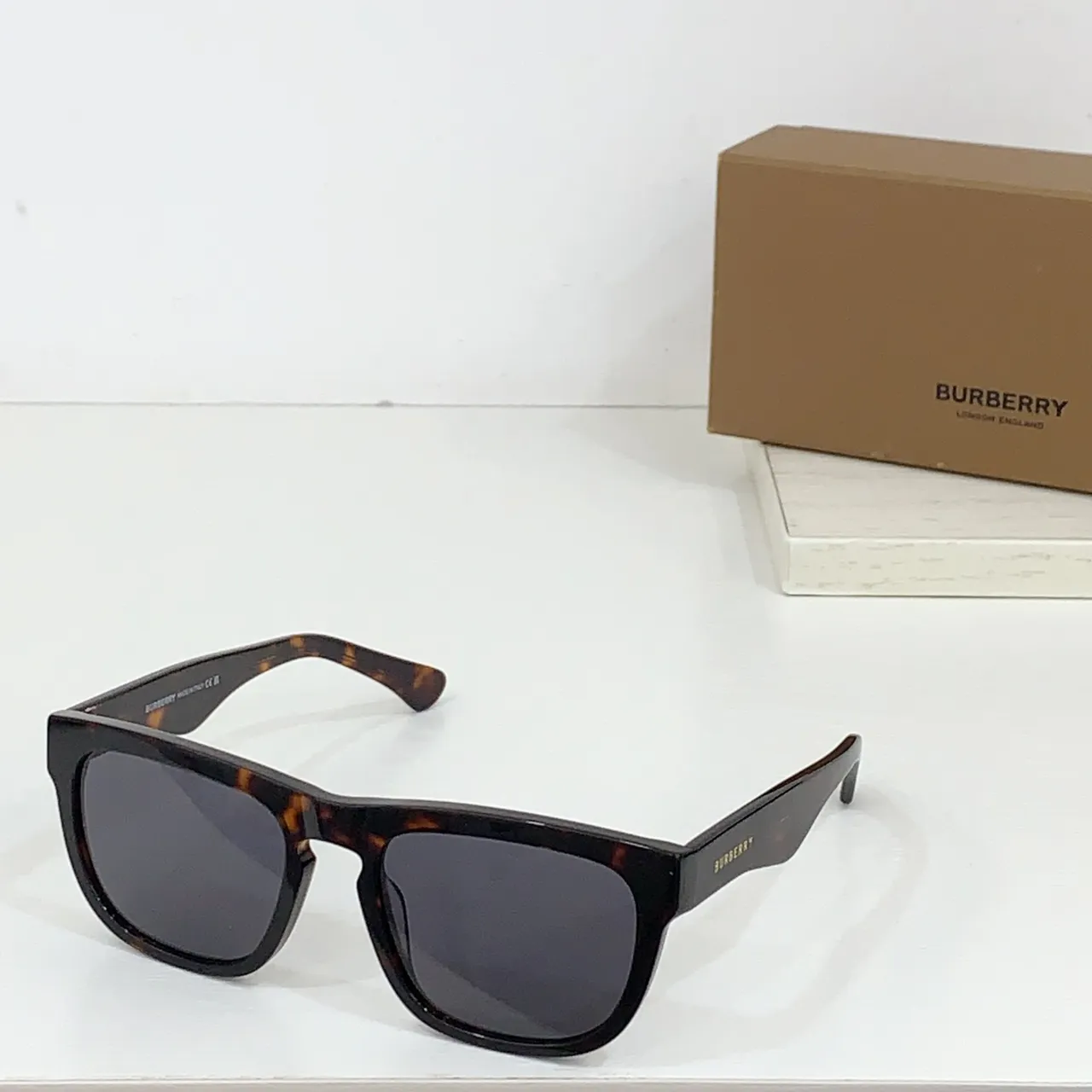 Burberry BE 4431U Black Square Sunglasses 4