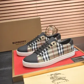 Burberry Check Panel Low-Top Lifestyle Sneakers