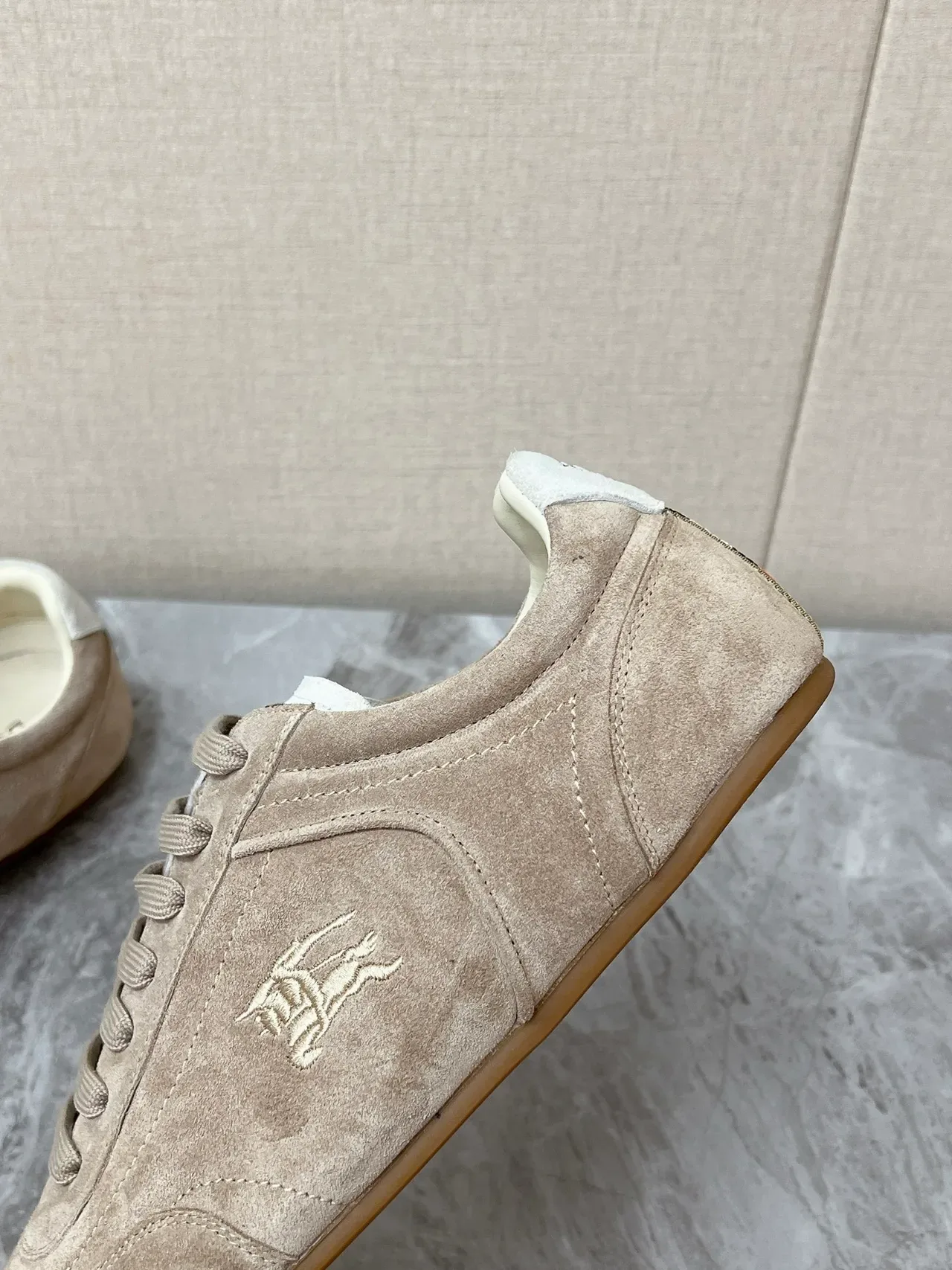 Burberry Knight Beige Suede Lifestyle Sneakers 3