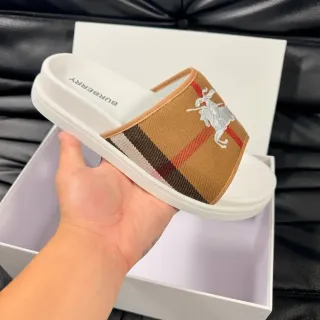 Burberry Knight Check Strap Slide Slippers