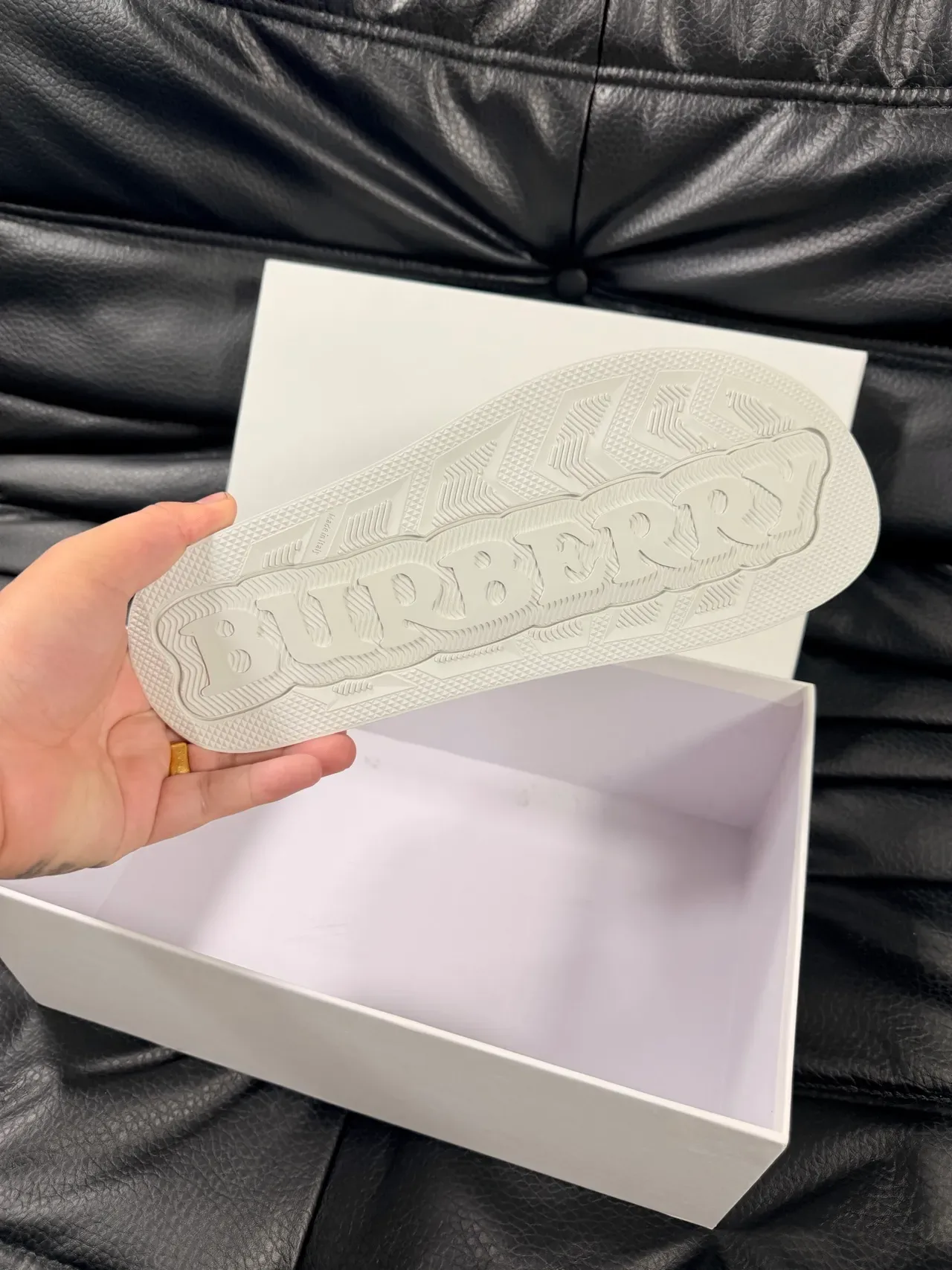 Burberry Knight Check Strap Slide Slippers 2