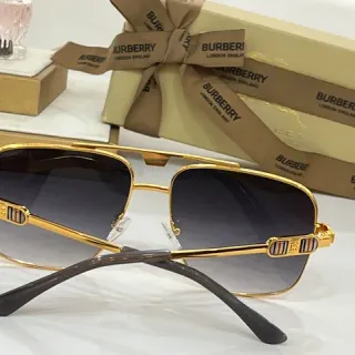 Burberry Knight Gold-Tone Gradient Sunglasses