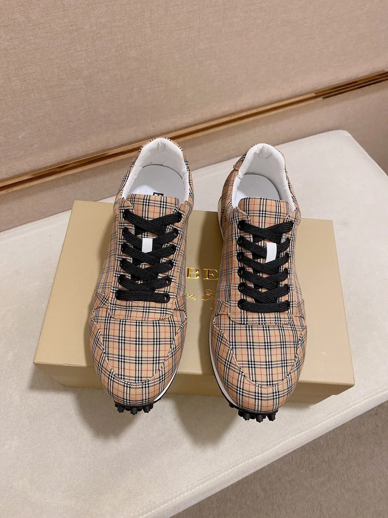 Burberry Plaid Low-Top Lifestyle Sneaker 5