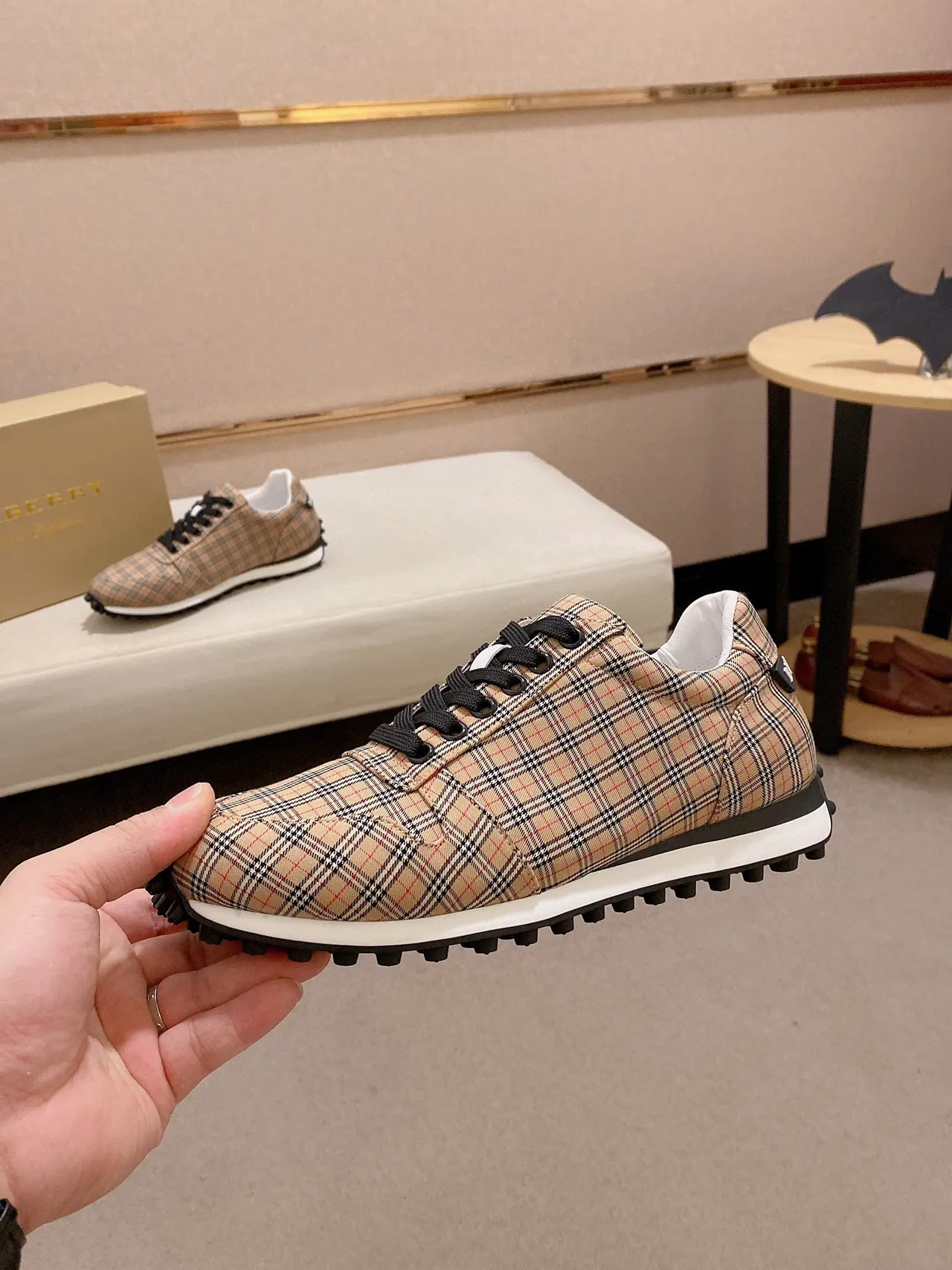 Burberry Plaid Low-Top Lifestyle Sneaker 7
