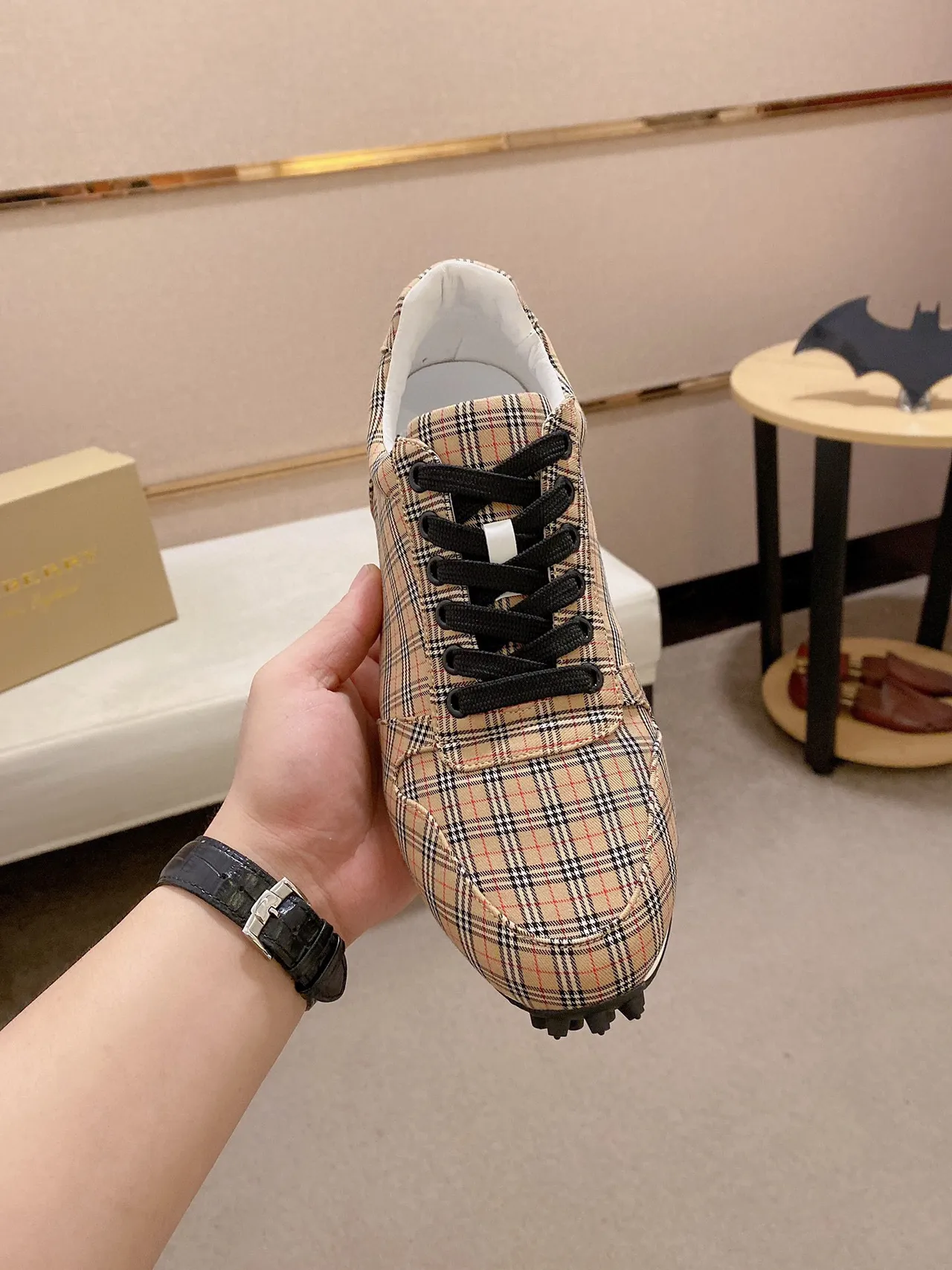 Burberry Plaid Low-Top Lifestyle Sneaker 8
