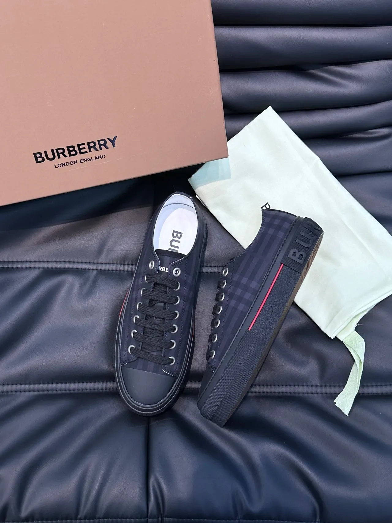 Burberry Tênis Lifestyle Plaid Low-Top 5