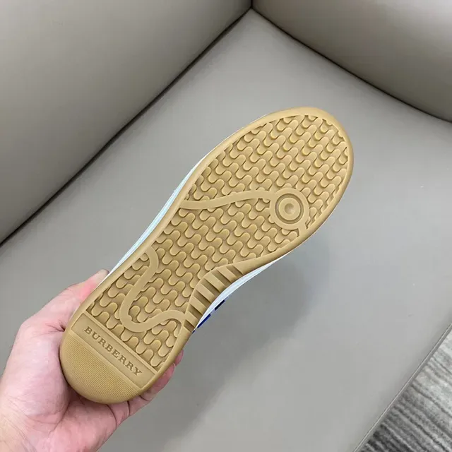 Burberry Plaid Textile and Suede Lifestyle Sneaker 2