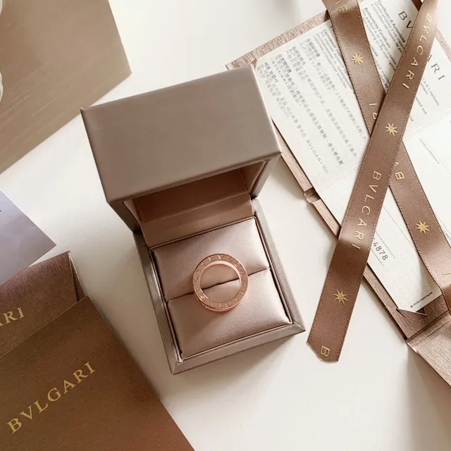 Bvlgari B.zero1 White Ceramic and Rose Gold Ring 6