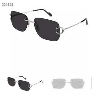 Cartier C de Cartier Gafas de sol sin marco angulares